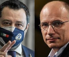 Le scintille tra Letta e Salvini agitano il Governo Draghi, Albertini rinuncia a fare il candidato di centrodestra a Milano