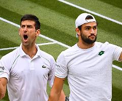 Berrettini piegato a Wimbledon da Djokovic in quattro set