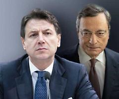 Draghi chiede a Grillo la testa di Conte, il leader del M5S: «Grave lesione della democrazia l'intromissione di un premier tecnico nella vita dei partiti»
