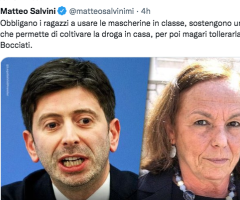 Salvini continua ad attaccare polemicamente Lamorgese e Speranza, ma non ha i cabasisi per chiedere seriamente a Draghi il loro rimpasto