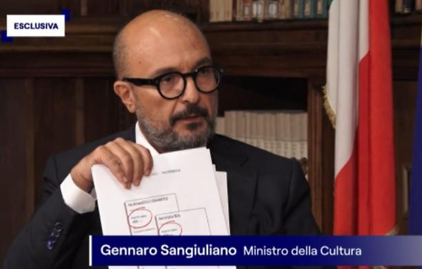 Caso Boccia, il ministro Sangiuliano ci mette la faccia e al Tg1 spiega: "C'era un rapporto affettivo, ma non sono ricattabile"