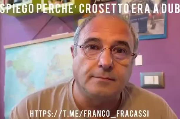 La storia di Crosetto a Dubai raccontata da Franco Fracassi